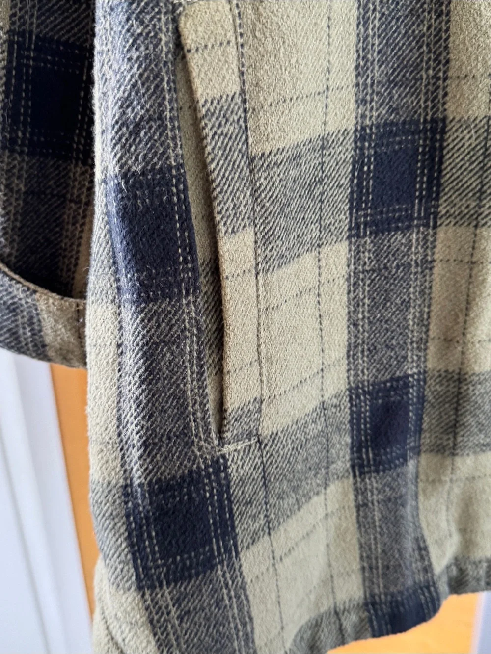 Lucky Brand Olive & Black Plaid Utility Jacket